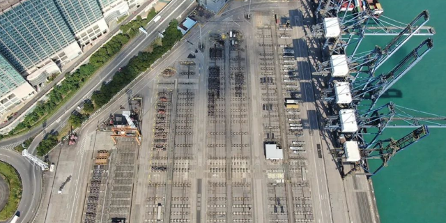 没货了，，，，，香港集装箱码头部分用地已经停用